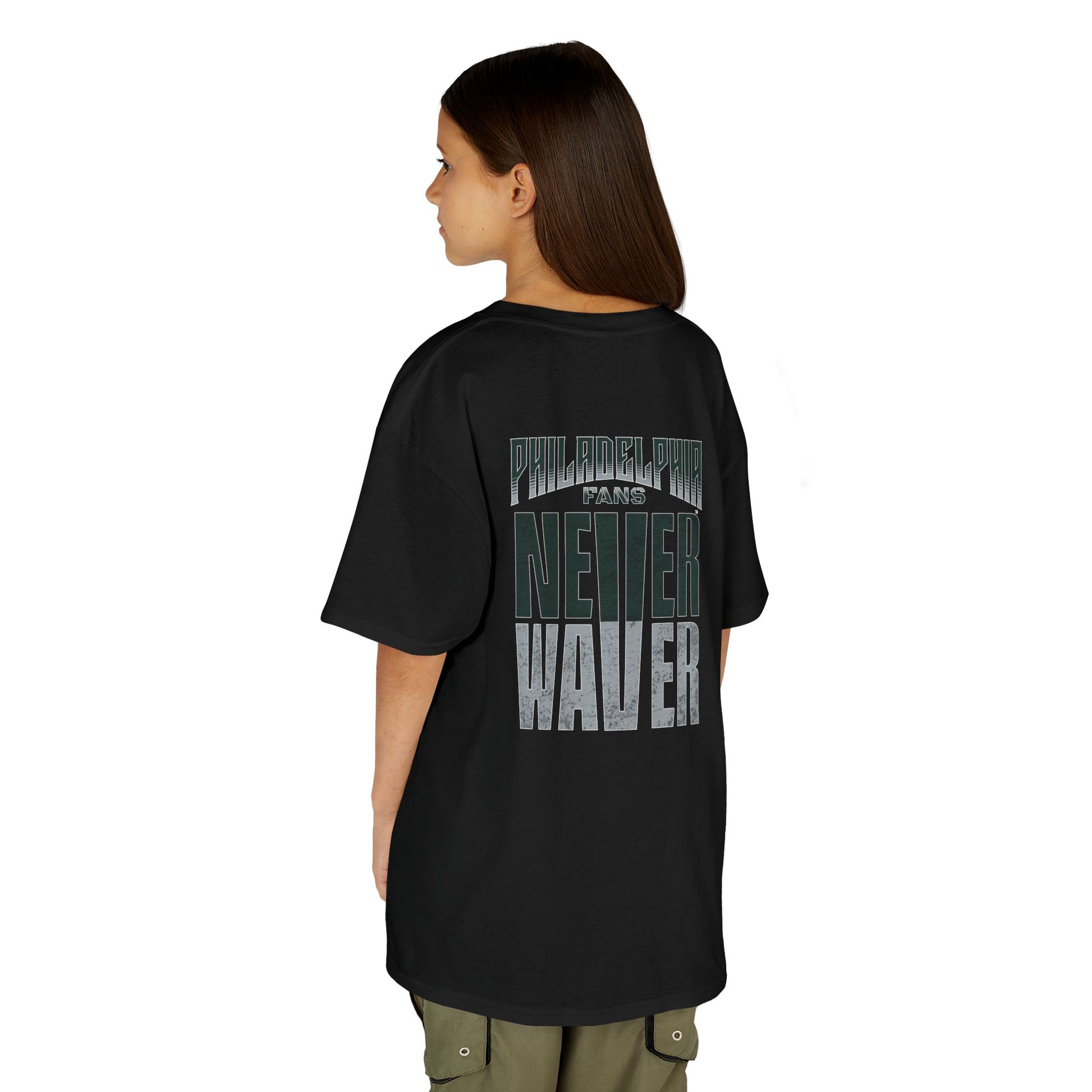 Philadelphia Fans Never Waver Kids Heavy Cotton™ Tee - Never Waver