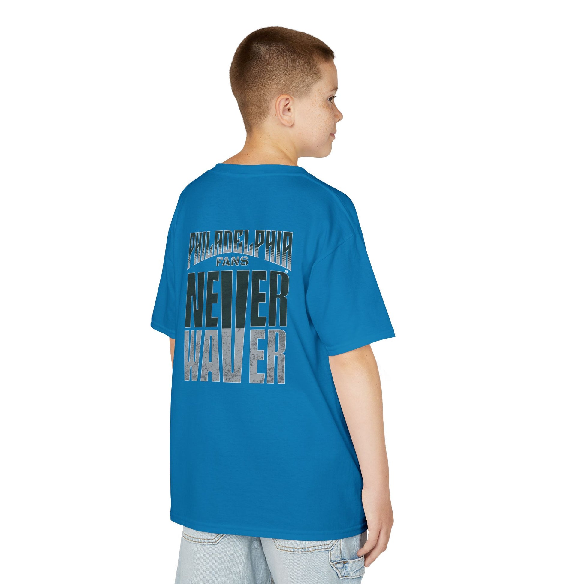 Philadelphia Fans Never Waver Kids Heavy Cotton™ Tee - Never Waver