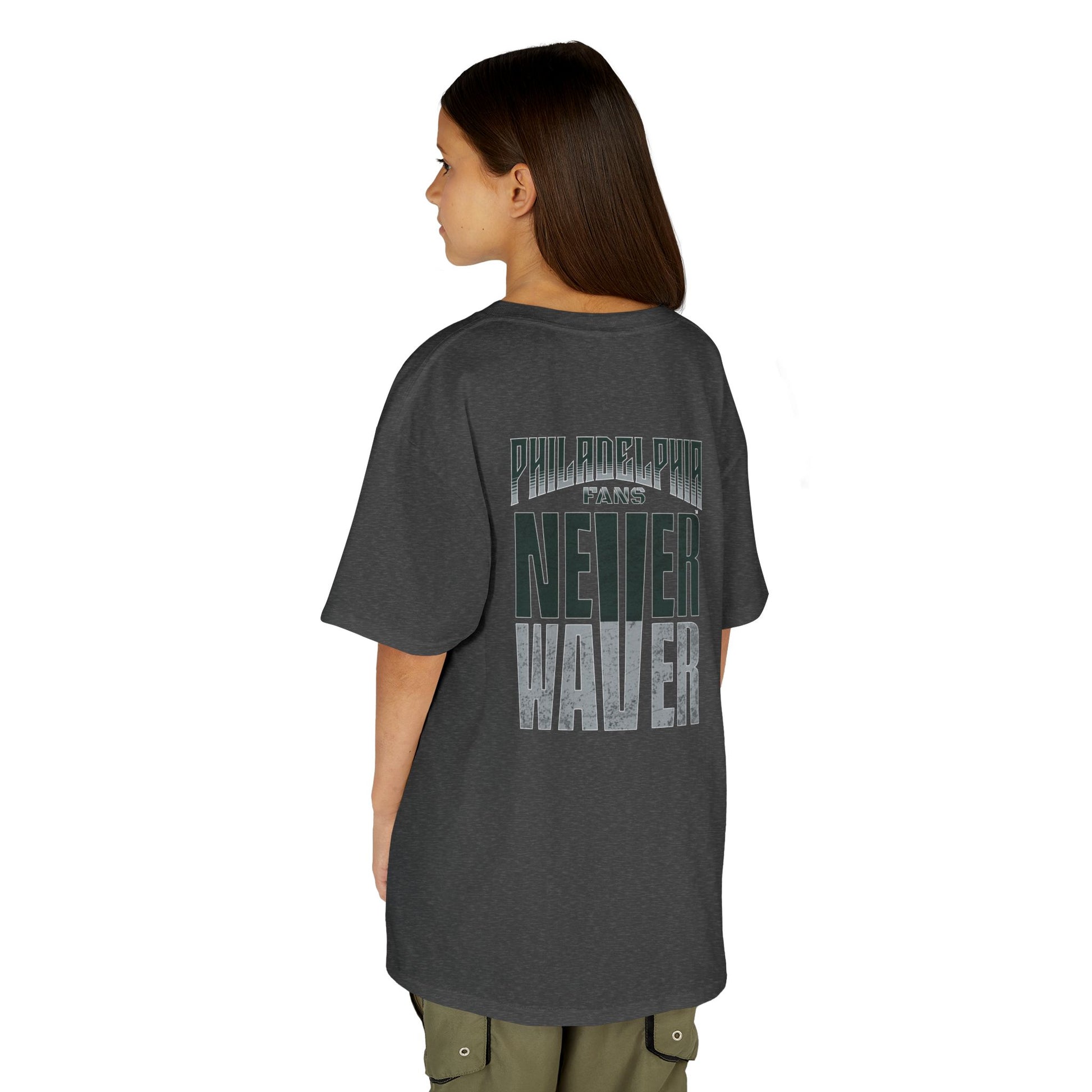 Philadelphia Fans Never Waver Kids Heavy Cotton™ Tee - Never Waver
