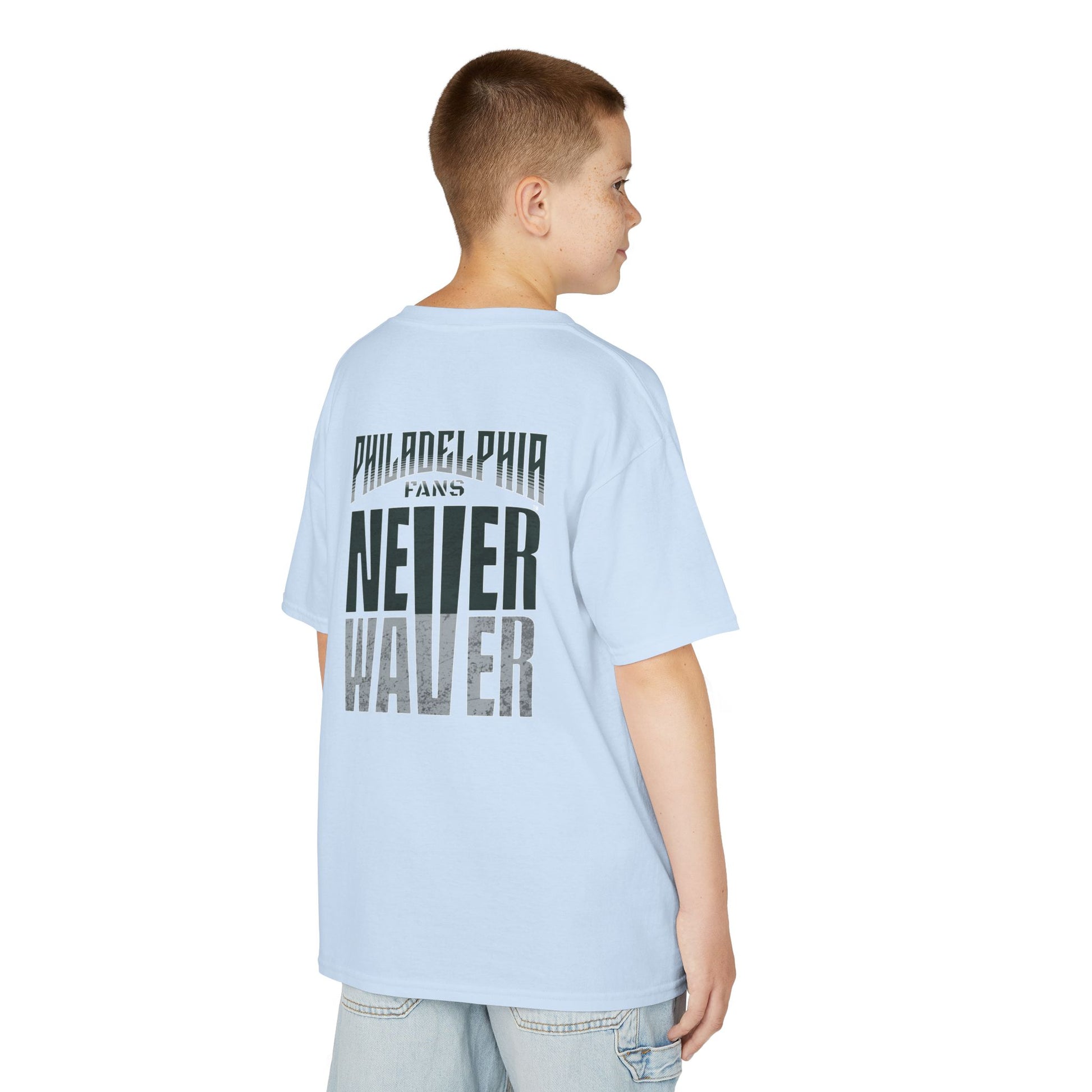 Philadelphia Fans Never Waver Kids Heavy Cotton™ Tee - Never Waver
