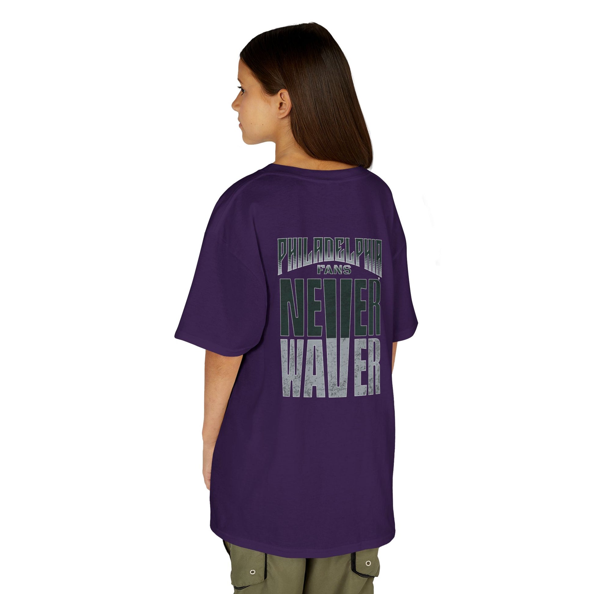 Philadelphia Fans Never Waver Kids Heavy Cotton™ Tee - Never Waver