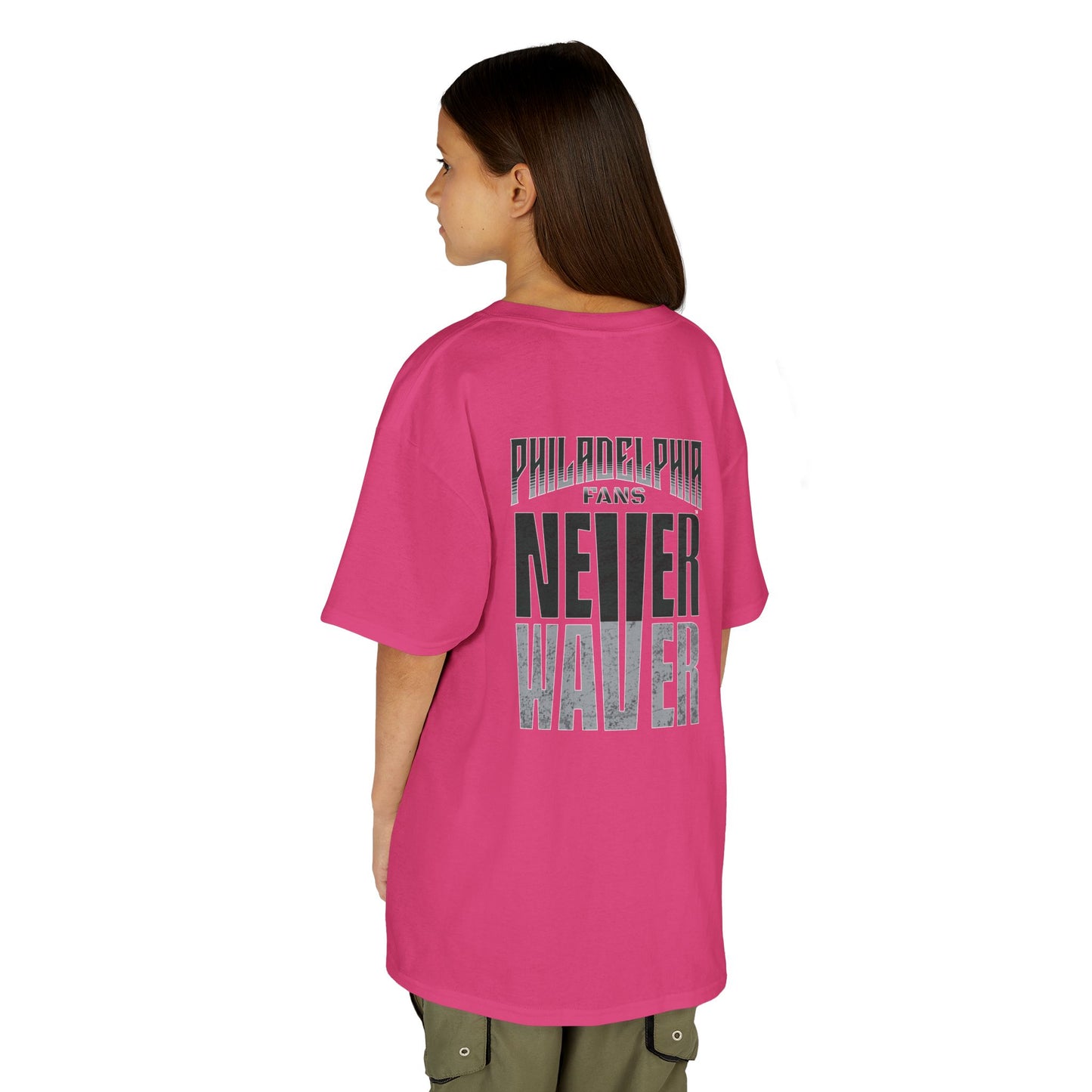 Philadelphia Fans Never Waver Kids Heavy Cotton™ Tee - Never Waver