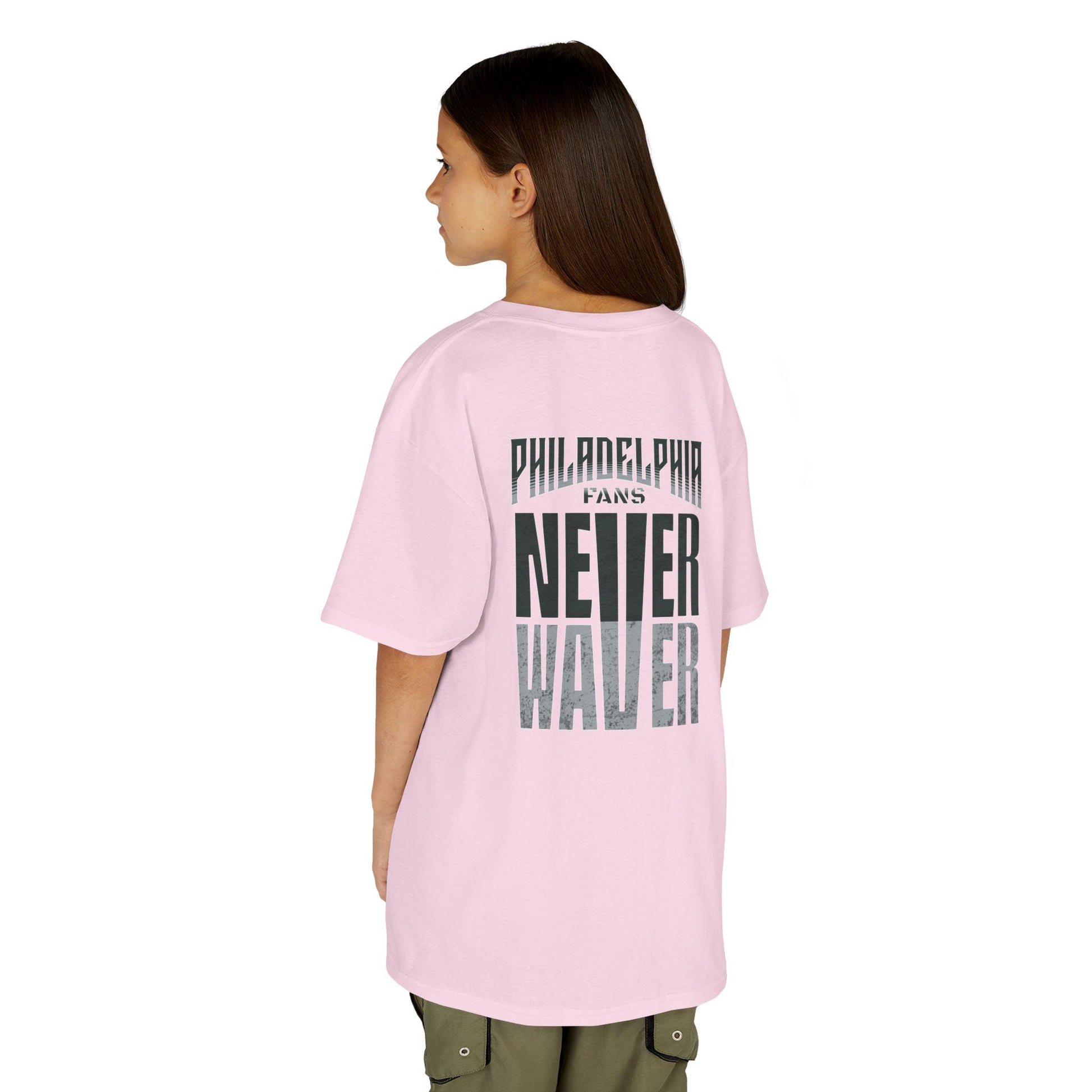 Philadelphia Fans Never Waver Kids Heavy Cotton™ Tee - Never Waver