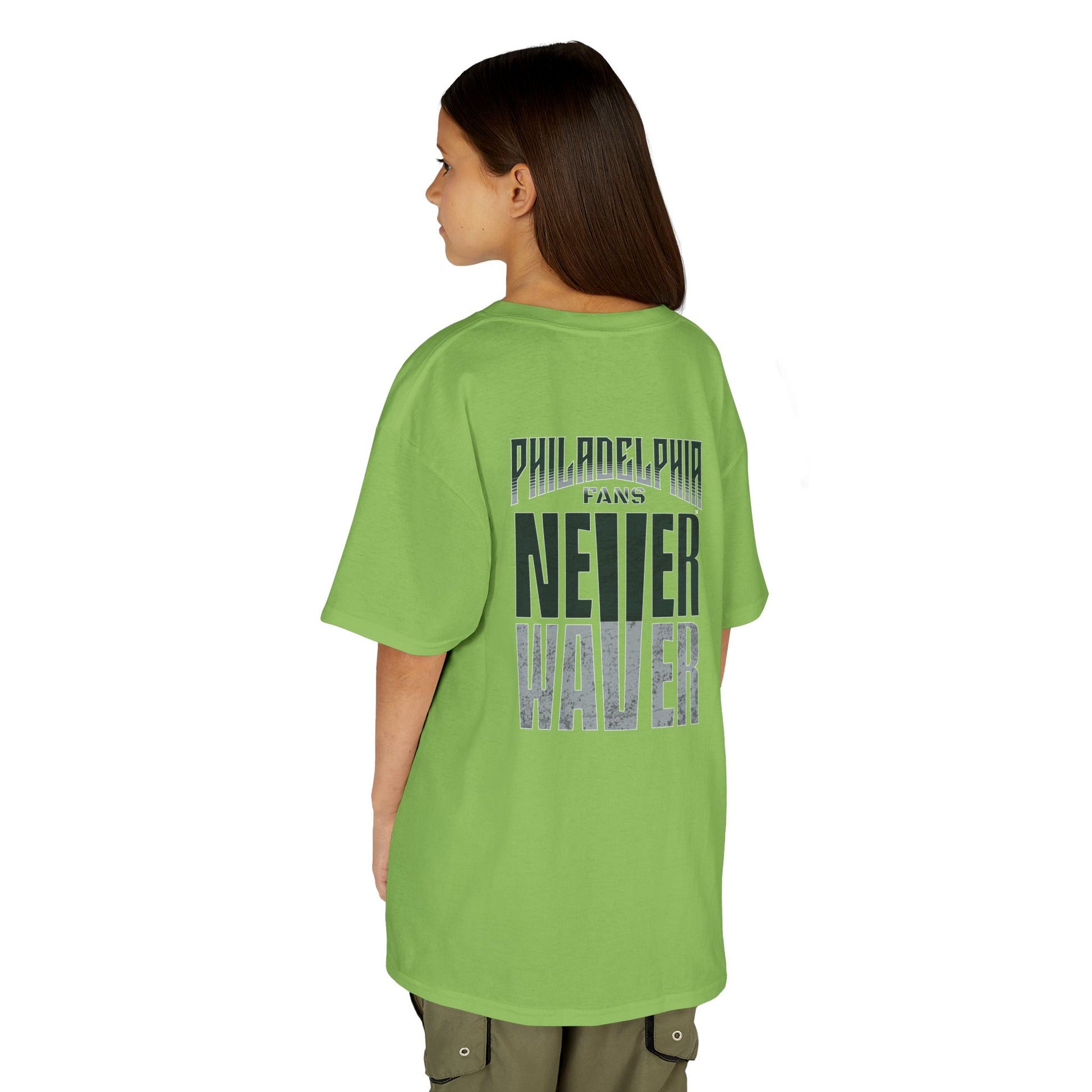 Philadelphia Fans Never Waver Kids Heavy Cotton™ Tee - Never Waver