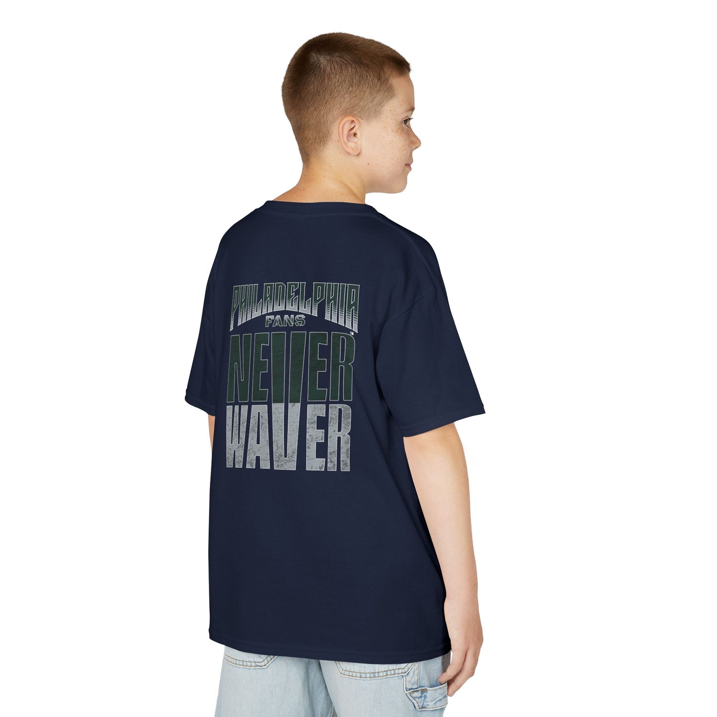 Philadelphia Fans Never Waver Kids Heavy Cotton™ Tee - Never Waver