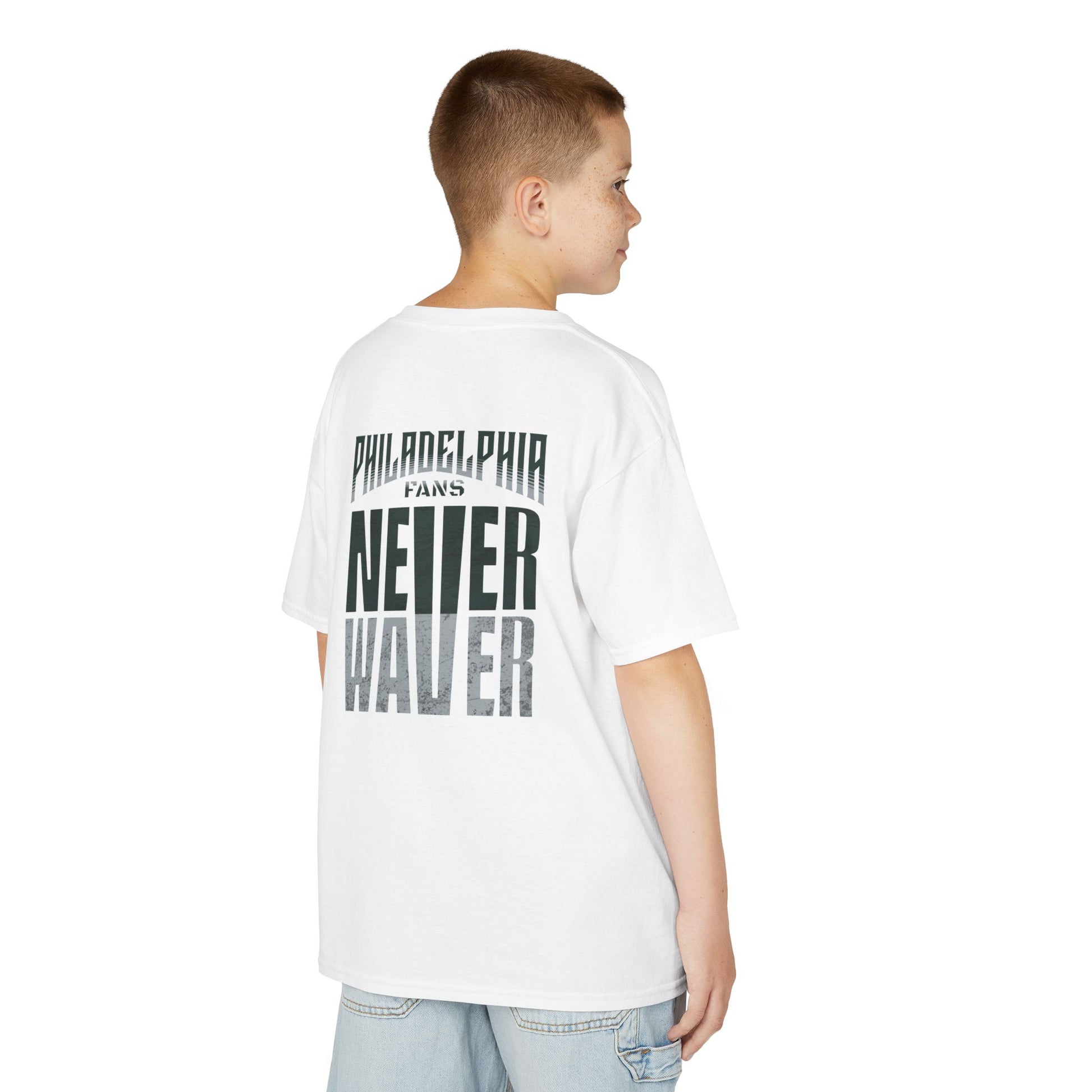 Philadelphia Fans Never Waver Kids Heavy Cotton™ Tee - Never Waver