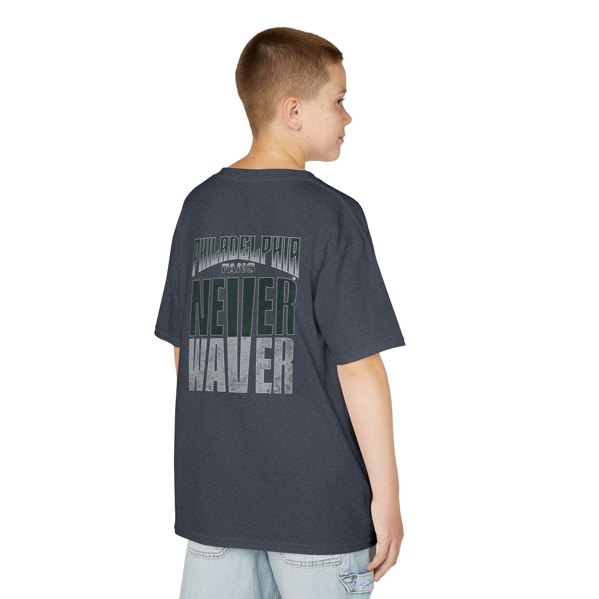 Philadelphia Fans Never Waver Kids Heavy Cotton™ Tee - Never Waver