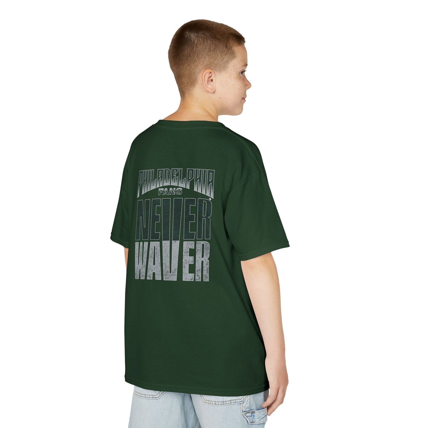 Philadelphia Fans Never Waver Kids Heavy Cotton™ Tee - Never Waver