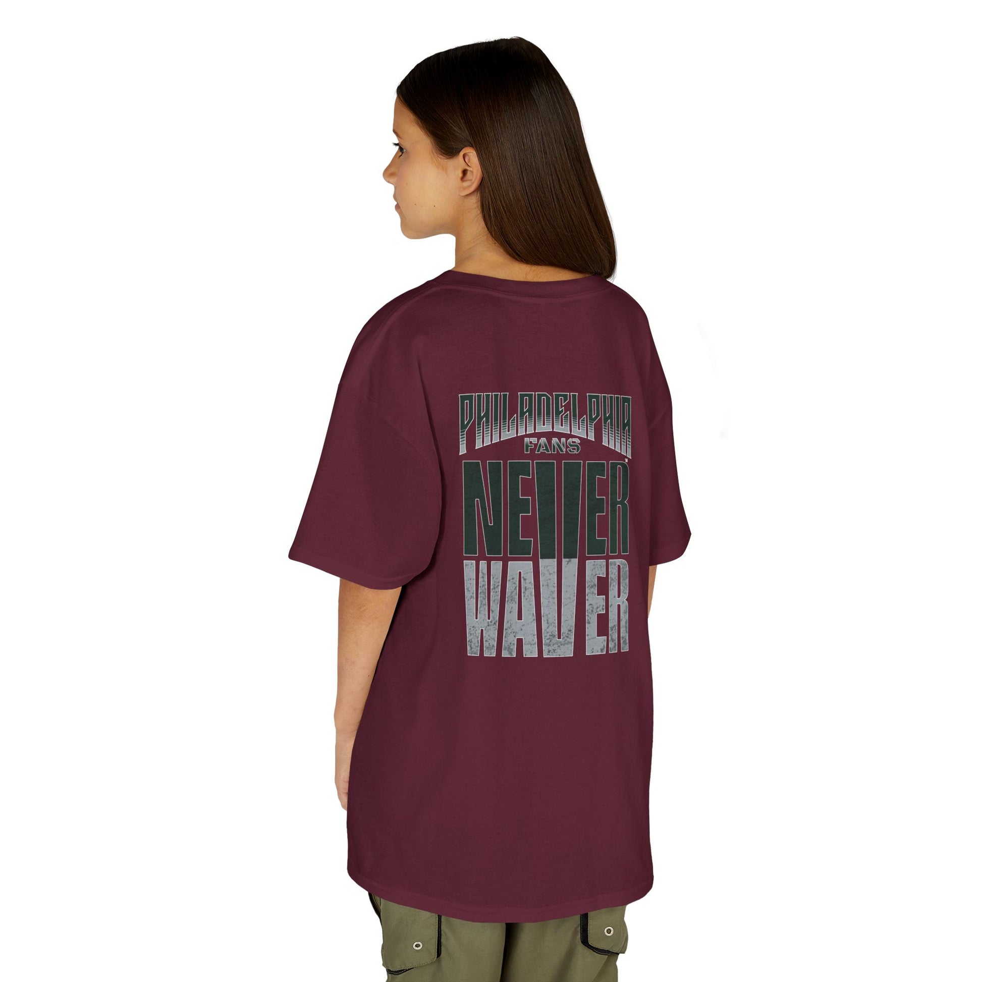 Philadelphia Fans Never Waver Kids Heavy Cotton™ Tee - Never Waver