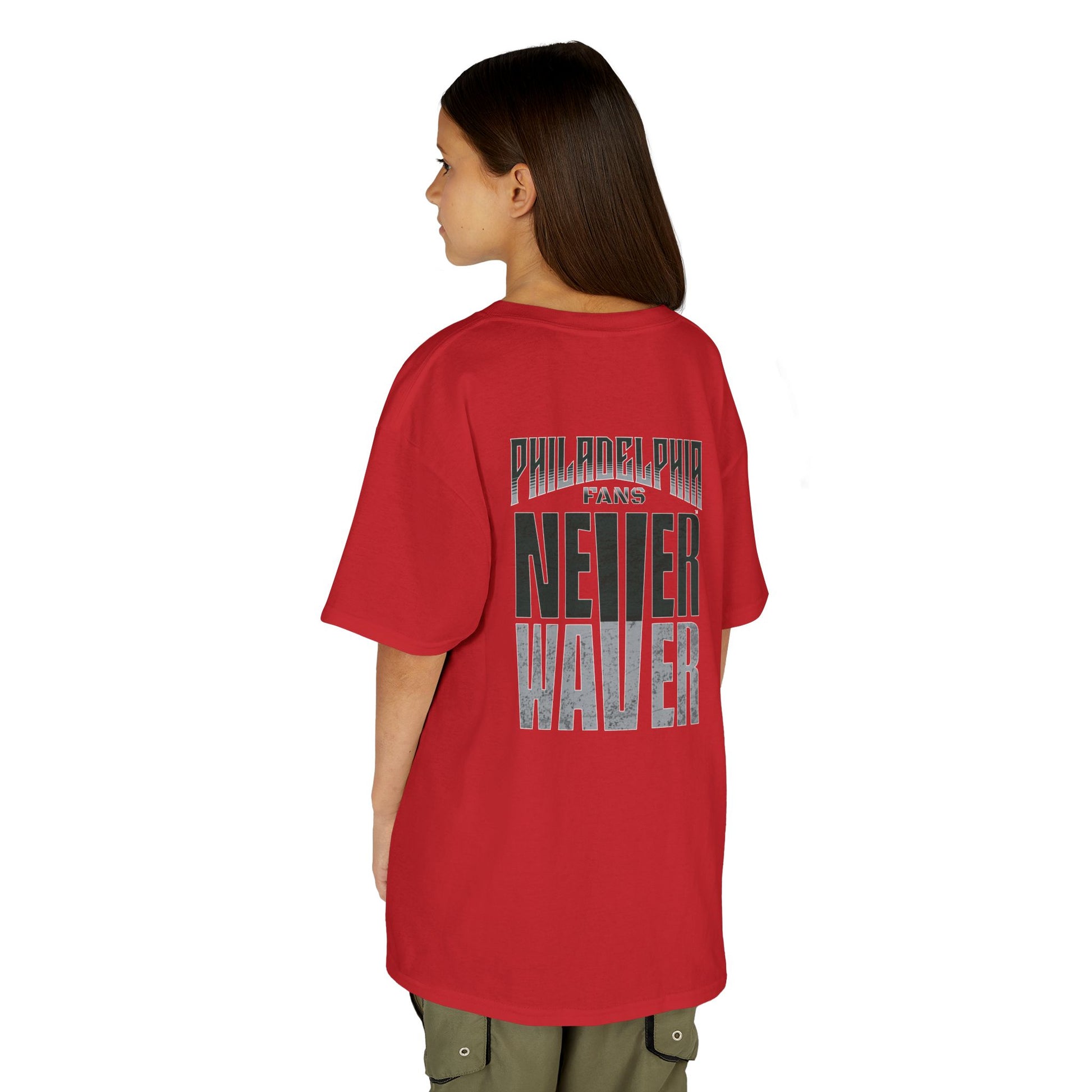 Philadelphia Fans Never Waver Kids Heavy Cotton™ Tee - Never Waver