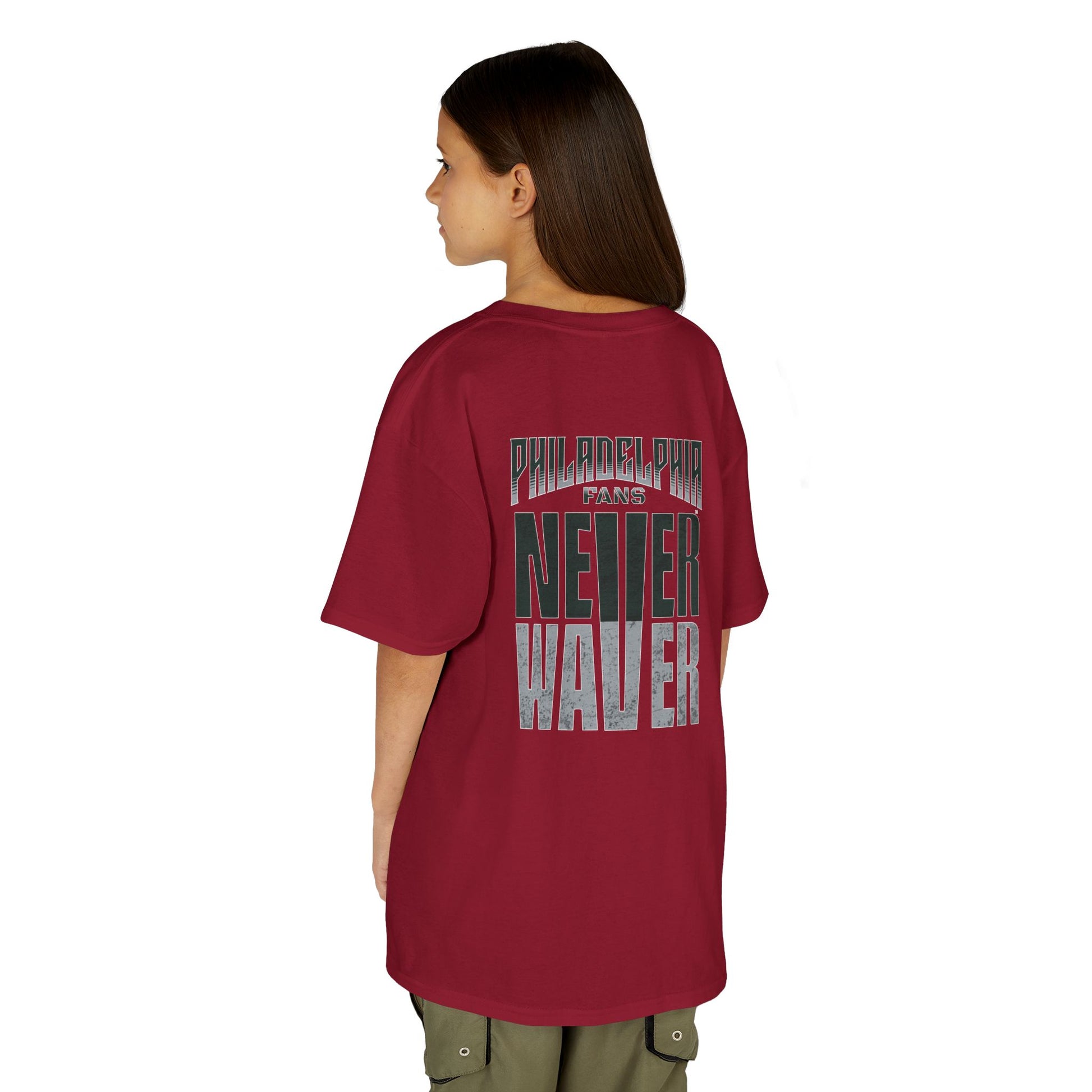 Philadelphia Fans Never Waver Kids Heavy Cotton™ Tee - Never Waver