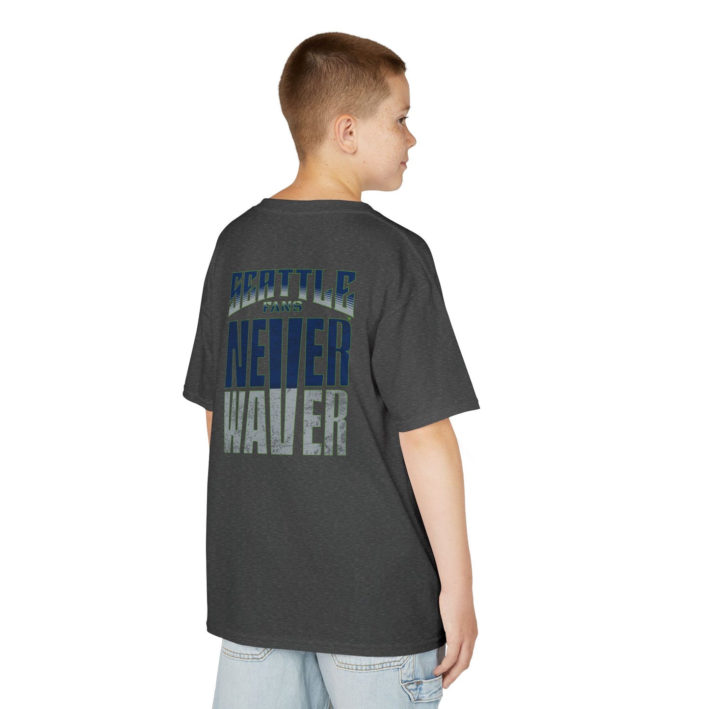 Seattle Fans Never Waver Kids Heavy Cotton™ Tee - Never Waver