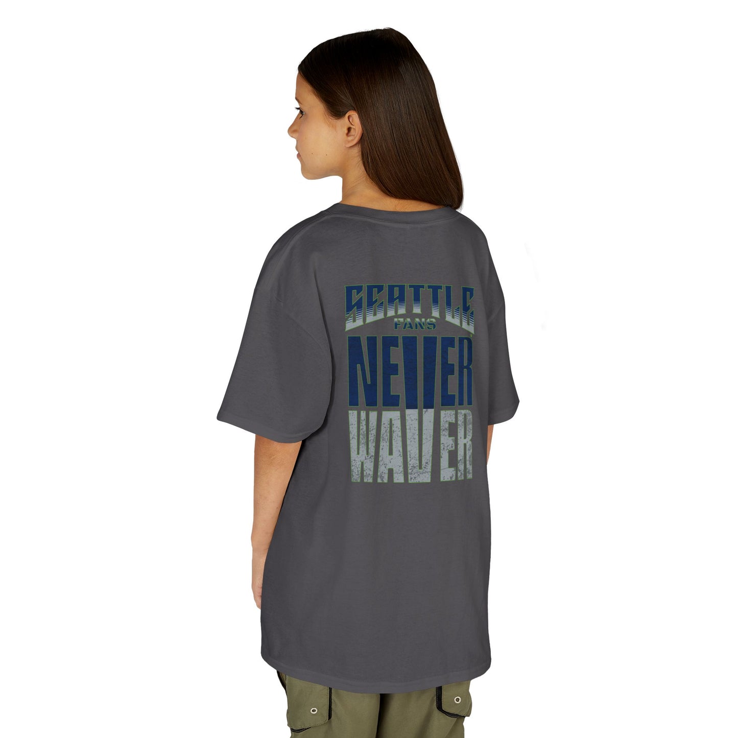 Seattle Fans Never Waver Kids Heavy Cotton™ Tee - Never Waver