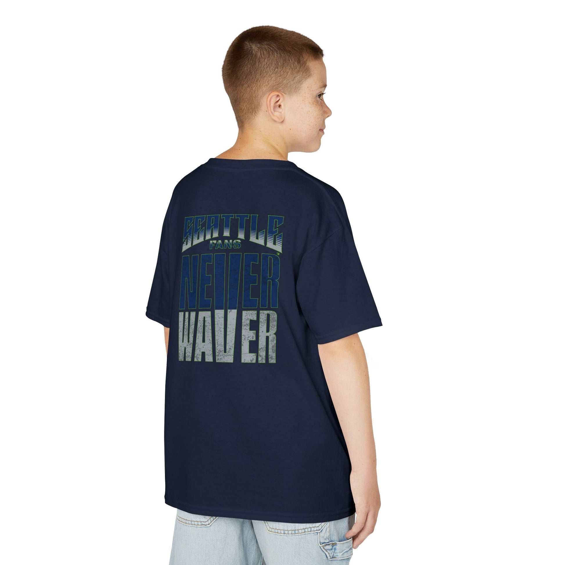 Seattle Fans Never Waver Kids Heavy Cotton™ Tee - Never Waver