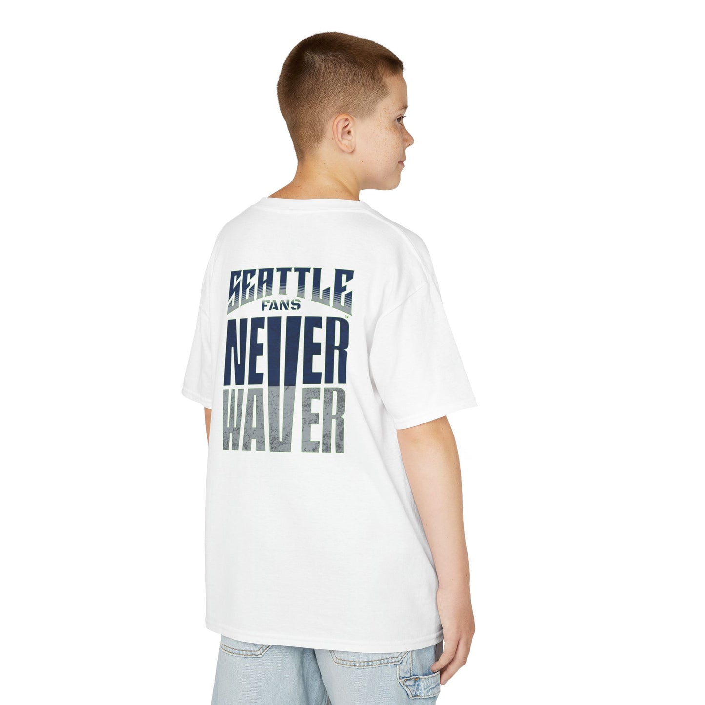 Seattle Fans Never Waver Kids Heavy Cotton™ Tee - Never Waver