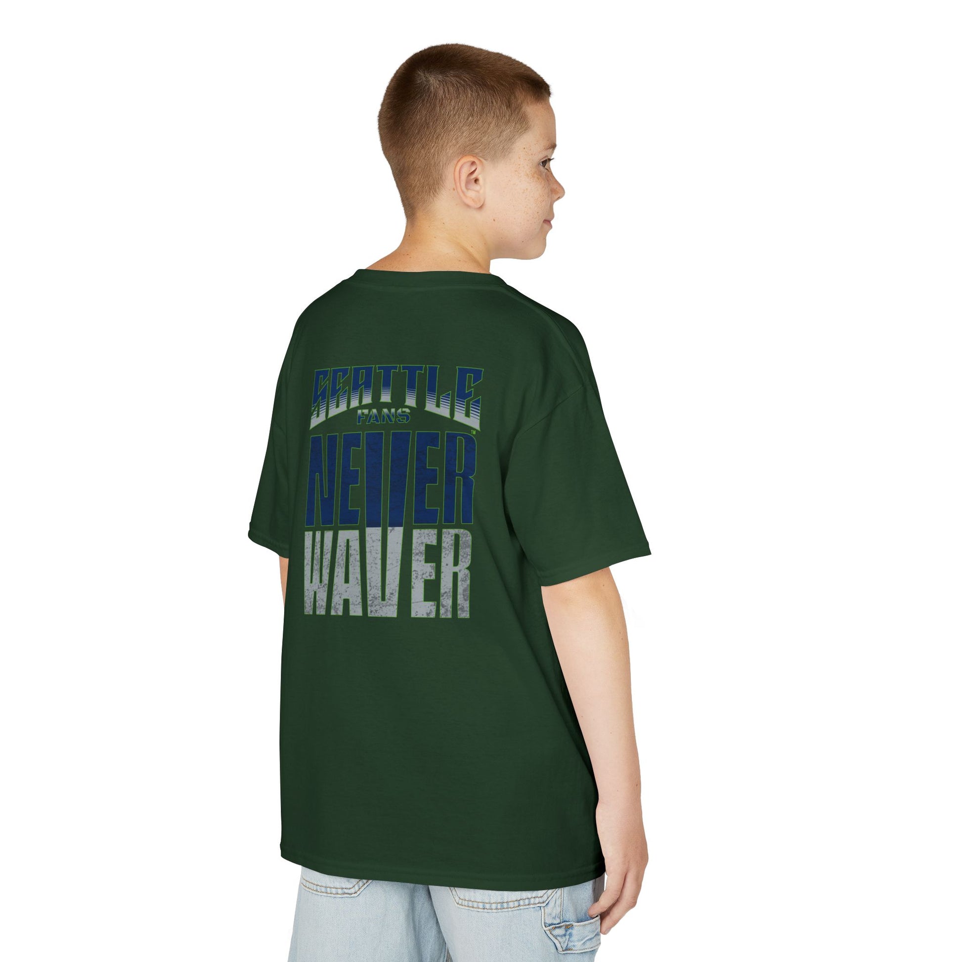 Seattle Fans Never Waver Kids Heavy Cotton™ Tee - Never Waver