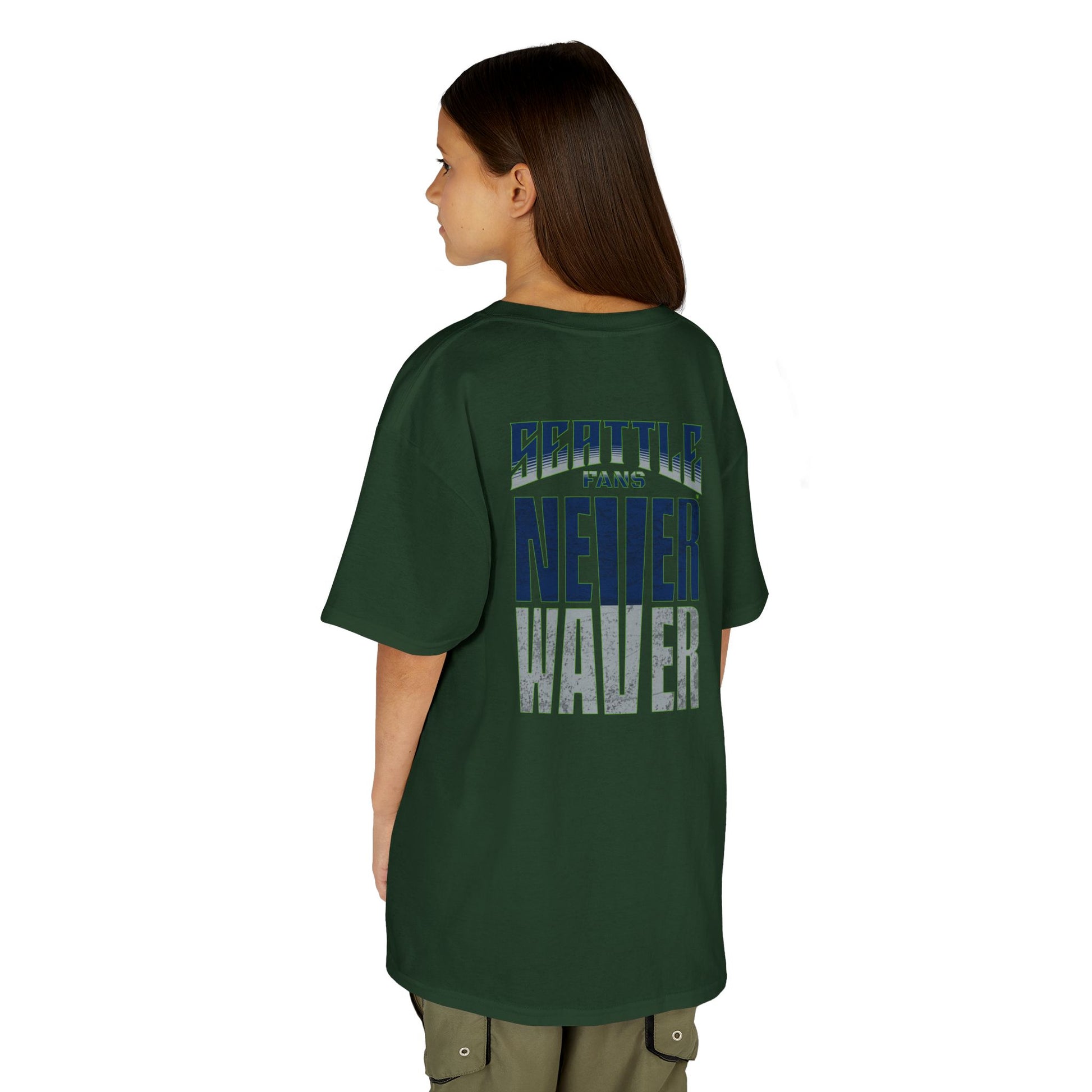 Seattle Fans Never Waver Kids Heavy Cotton™ Tee - Never Waver