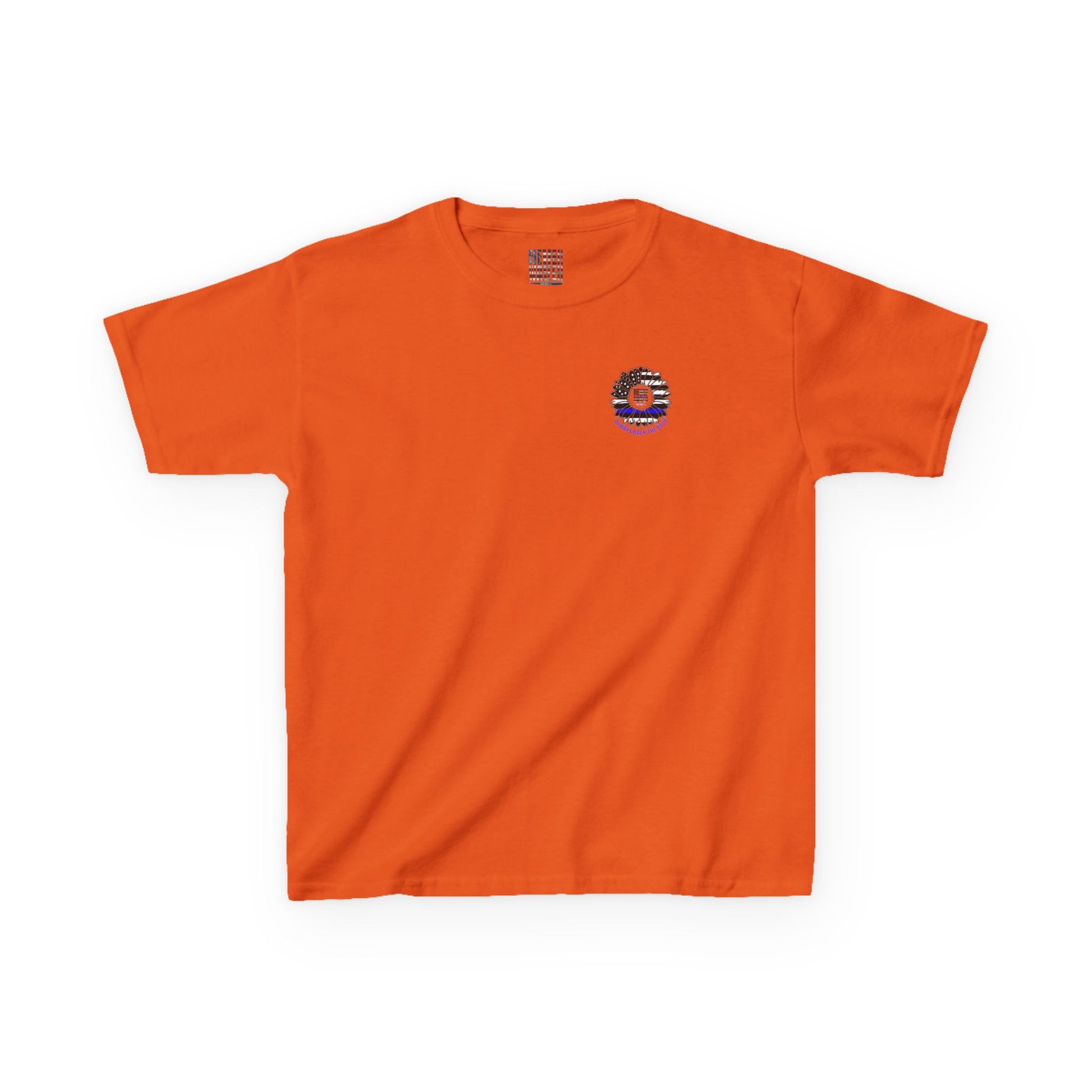 True Americans Never Waver They Always Back The Blue   Kids Heavy Cotton™ Tee - Never Waver