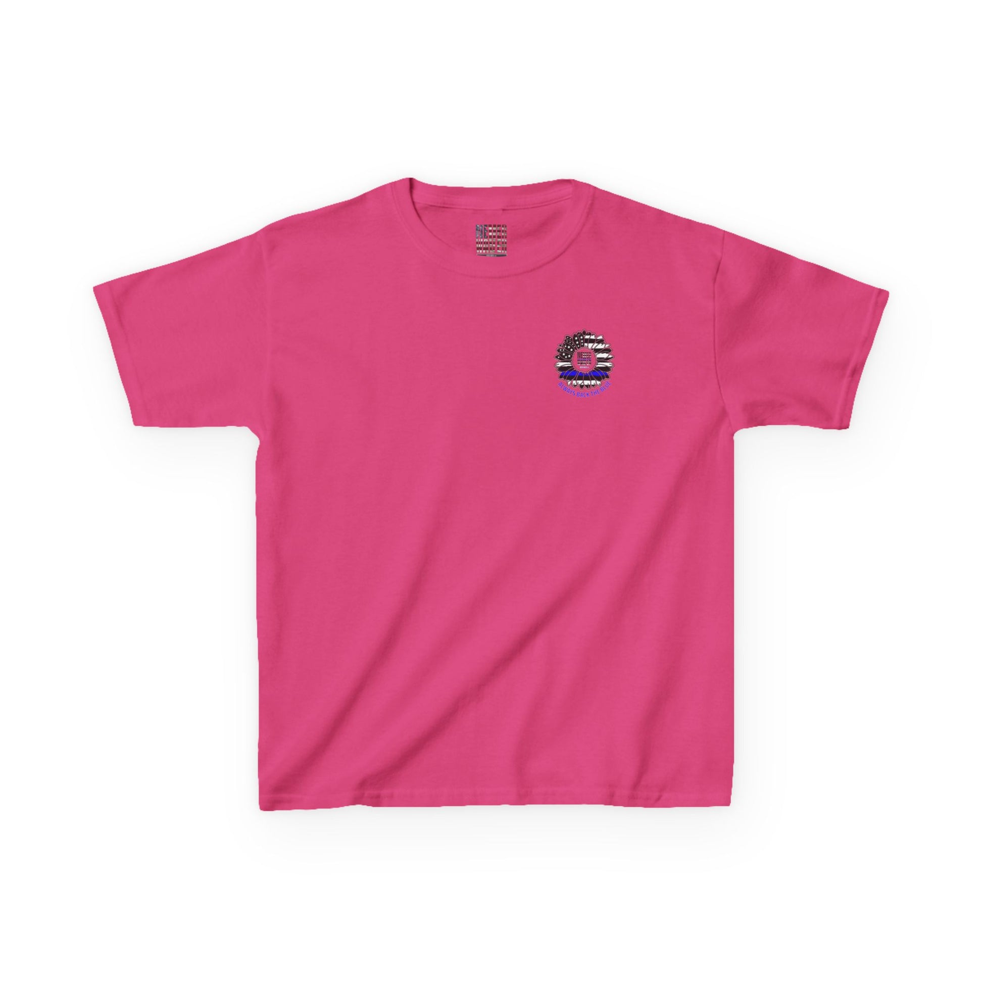 True Americans Never Waver They Always Back The Blue   Kids Heavy Cotton™ Tee - Never Waver