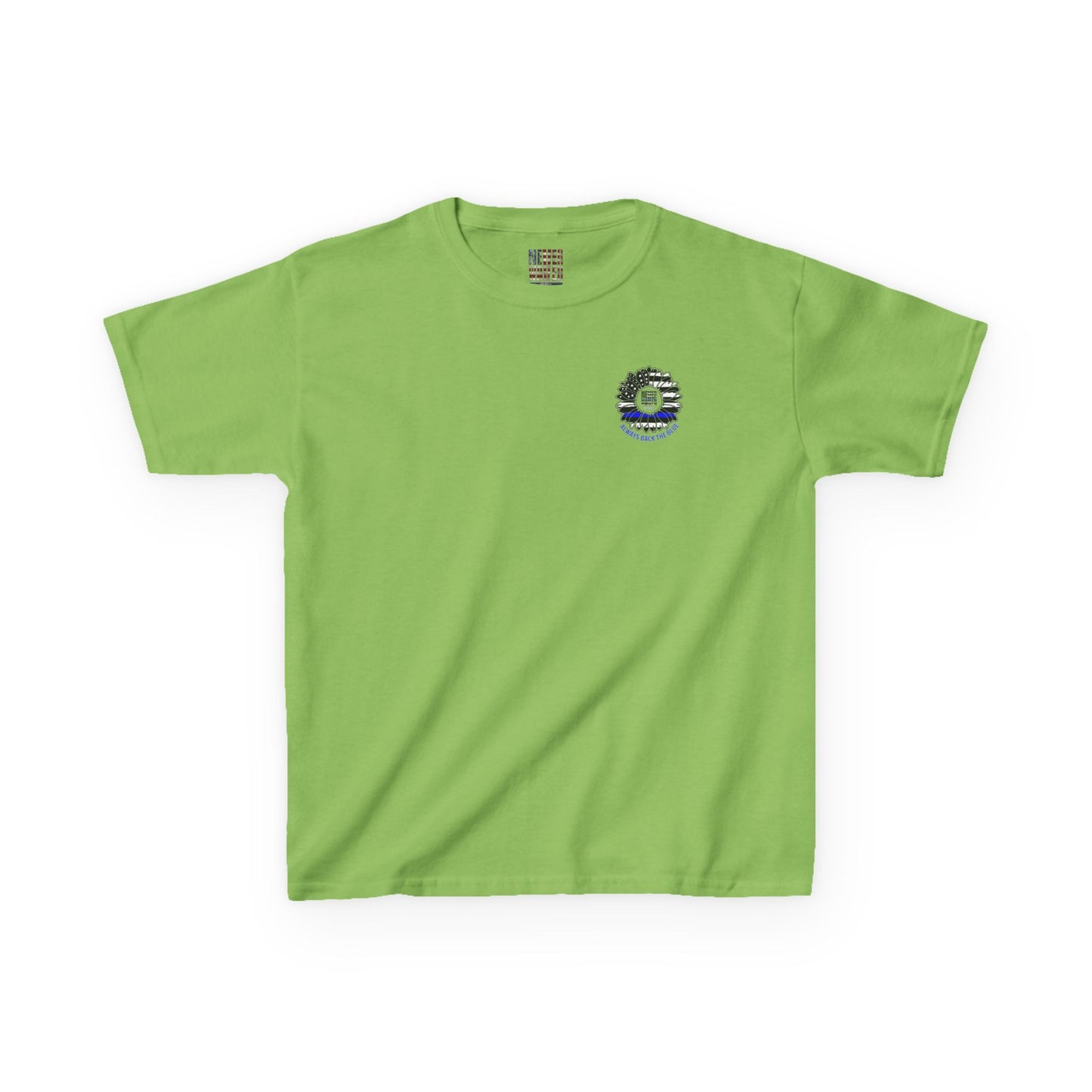 True Americans Never Waver They Always Back The Blue   Kids Heavy Cotton™ Tee - Never Waver