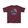 True Americans Never Waver They Always Back The Blue   Kids Heavy Cotton™ Tee - Never Waver
