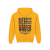 Never Waver Always Back Our First Responders Vintage-Inspired Youth Hoodie with American Flag Design - Never Waver