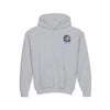 True Americans Never Waver They Always Back The Blue  Vintage-Inspired Youth Hoodie with American Flag Design - Never Waver