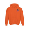 True Americans Never Waver They Always Back The Blue  Vintage-Inspired Youth Hoodie with American Flag Design - Never Waver