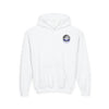 True Americans Never Waver They Always Back The Blue  Vintage-Inspired Youth Hoodie with American Flag Design - Never Waver