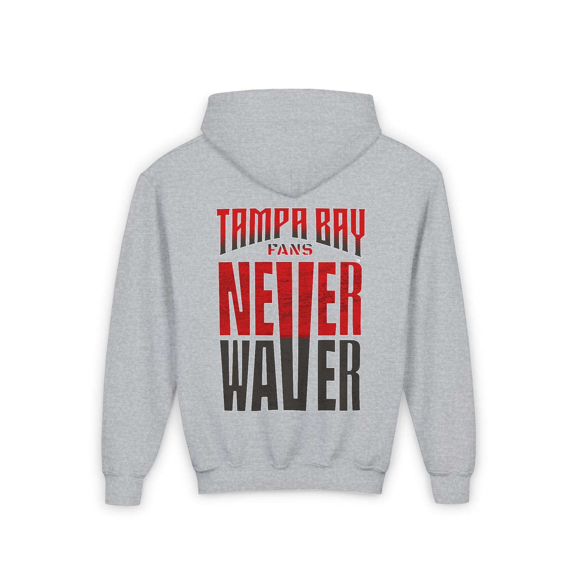 Youth Heavy Blend Hooded Sweatshirt - Never Waver Tampa Bay Fans - Never Waver