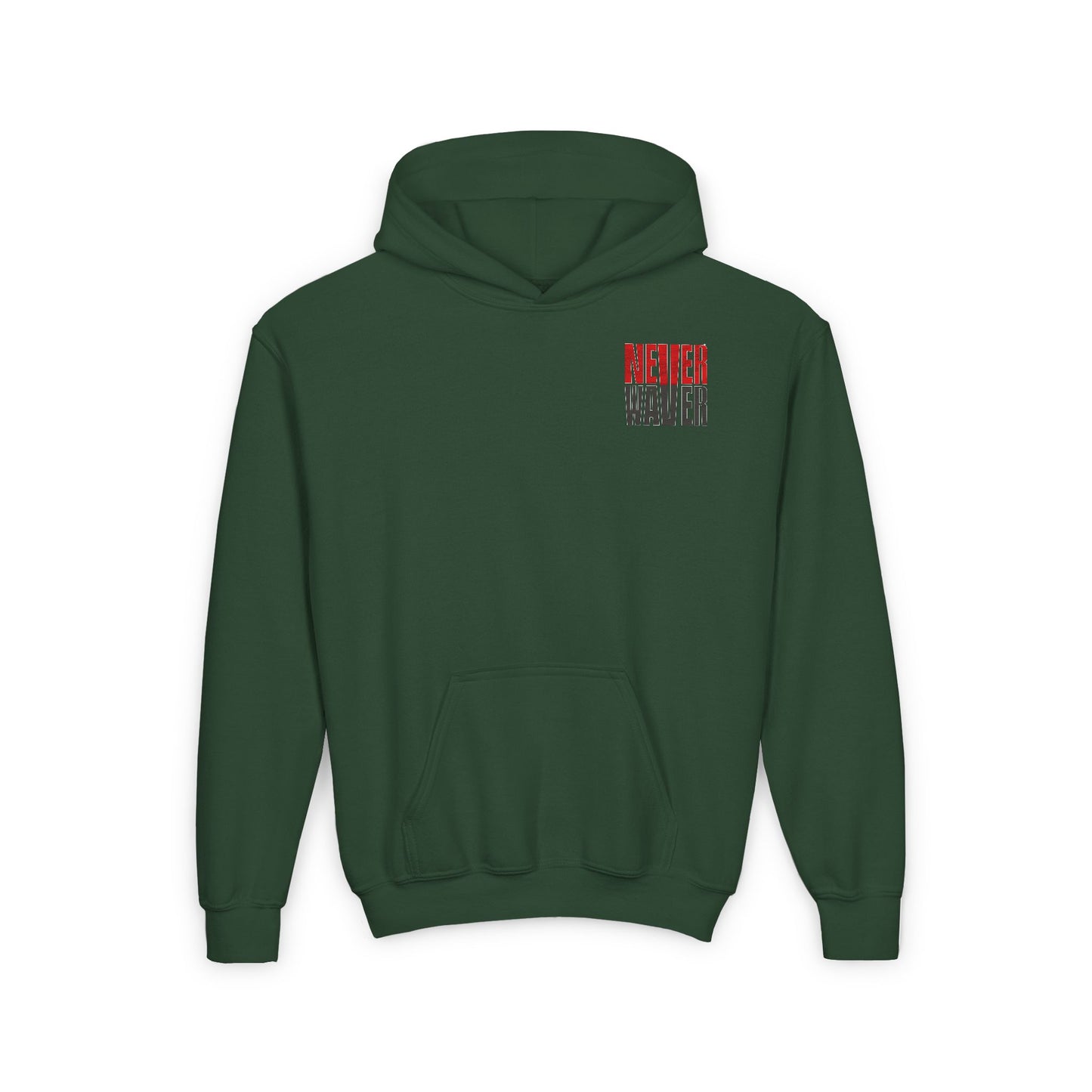 Youth Heavy Blend Hooded Sweatshirt - Never Waver Tampa Bay Fans - Never Waver