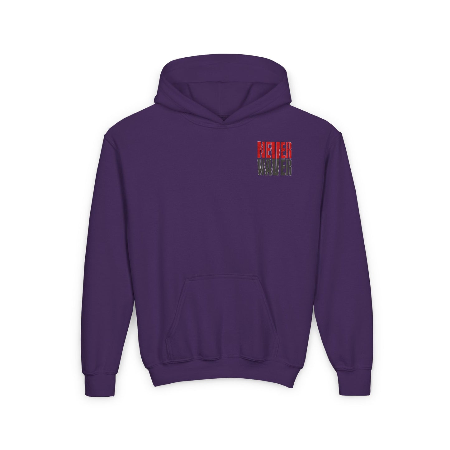 Youth Heavy Blend Hooded Sweatshirt - Never Waver Tampa Bay Fans - Never Waver
