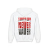 Youth Heavy Blend Hooded Sweatshirt - Never Waver Tampa Bay Fans - Never Waver