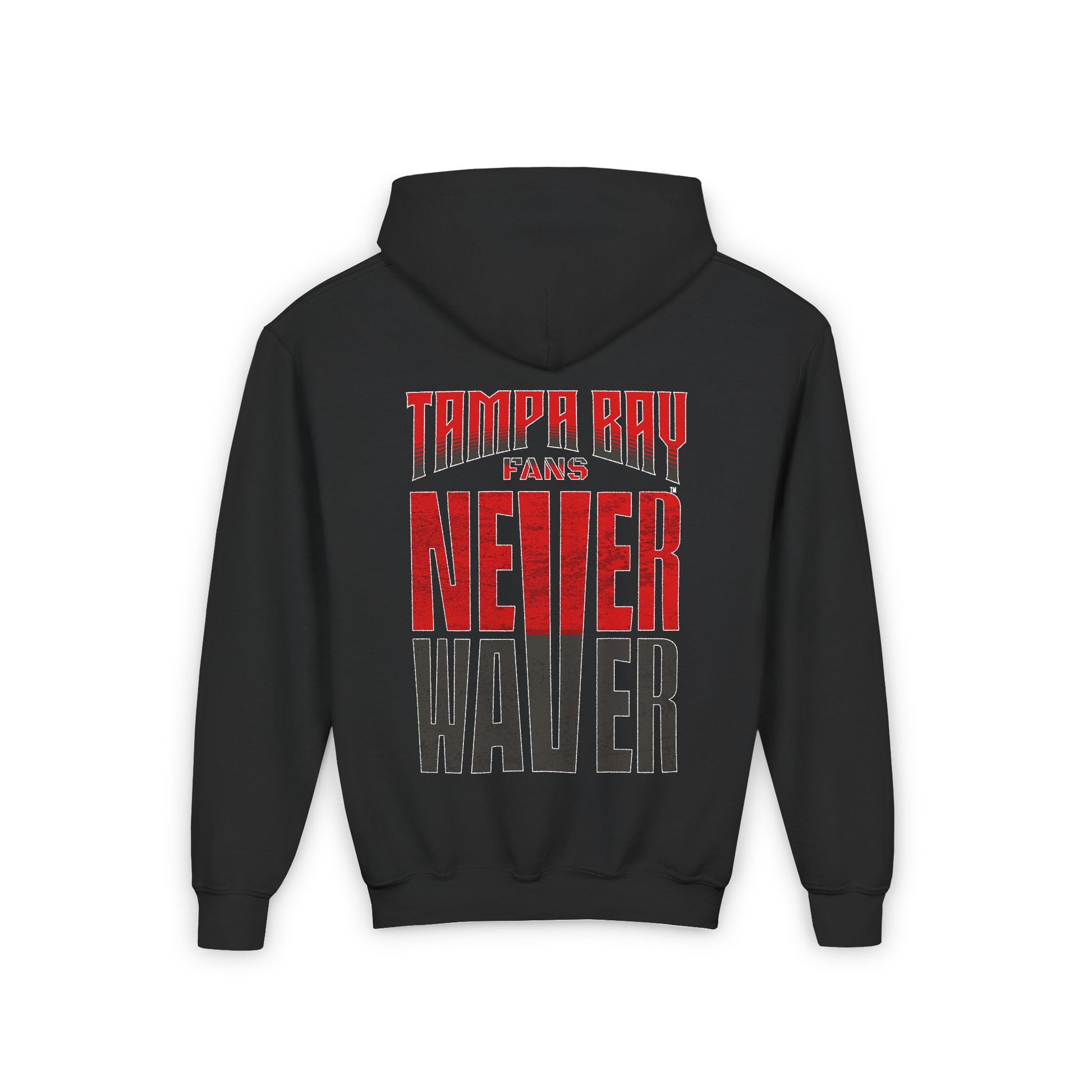 Youth Heavy Blend Hooded Sweatshirt - Never Waver Tampa Bay Fans - Never Waver