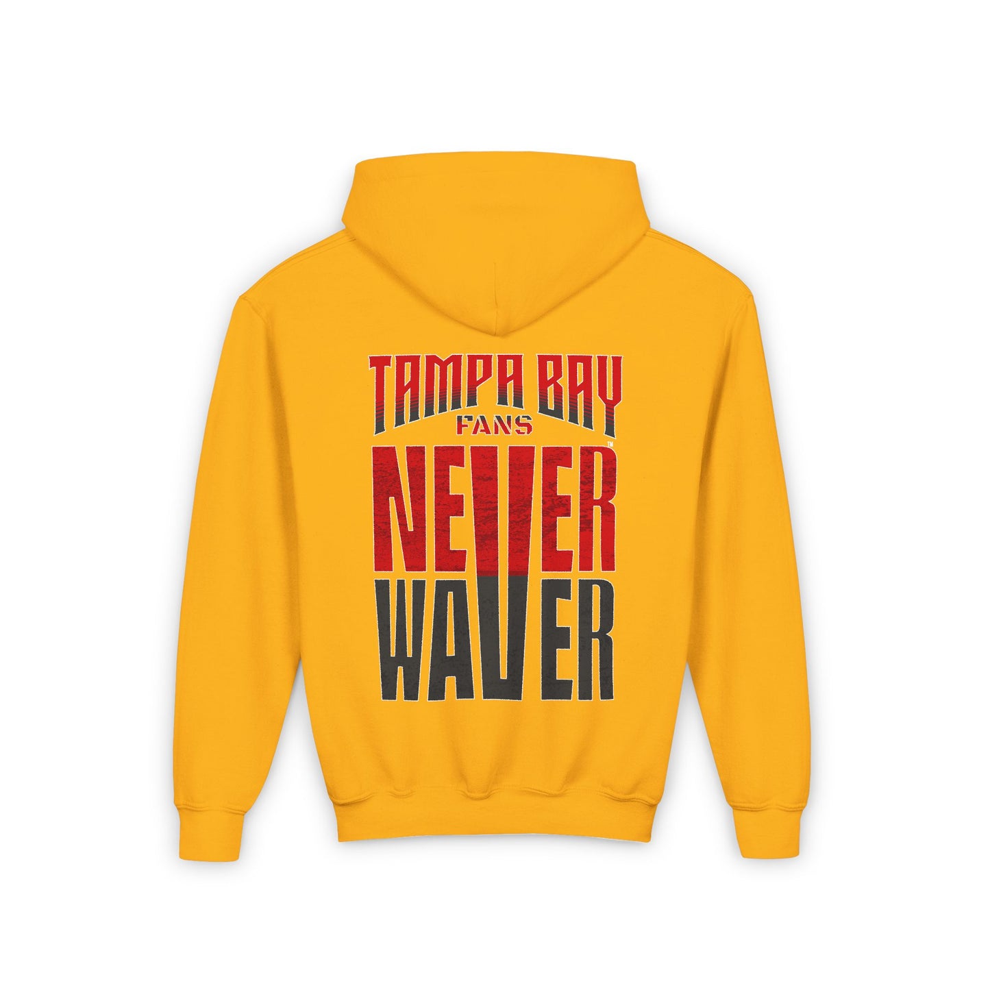 Youth Heavy Blend Hooded Sweatshirt - Never Waver Tampa Bay Fans - Never Waver