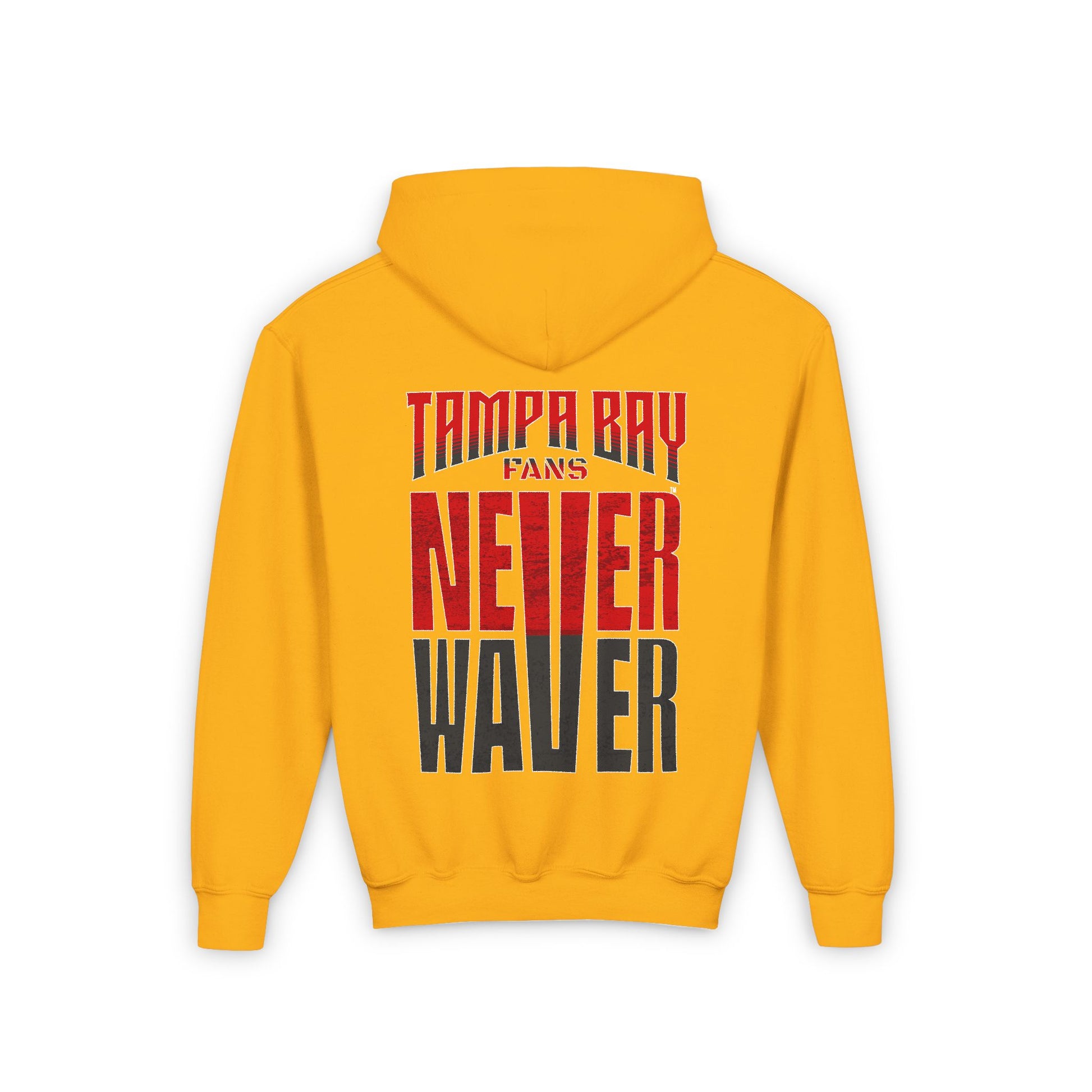 Youth Heavy Blend Hooded Sweatshirt - Never Waver Tampa Bay Fans - Never Waver