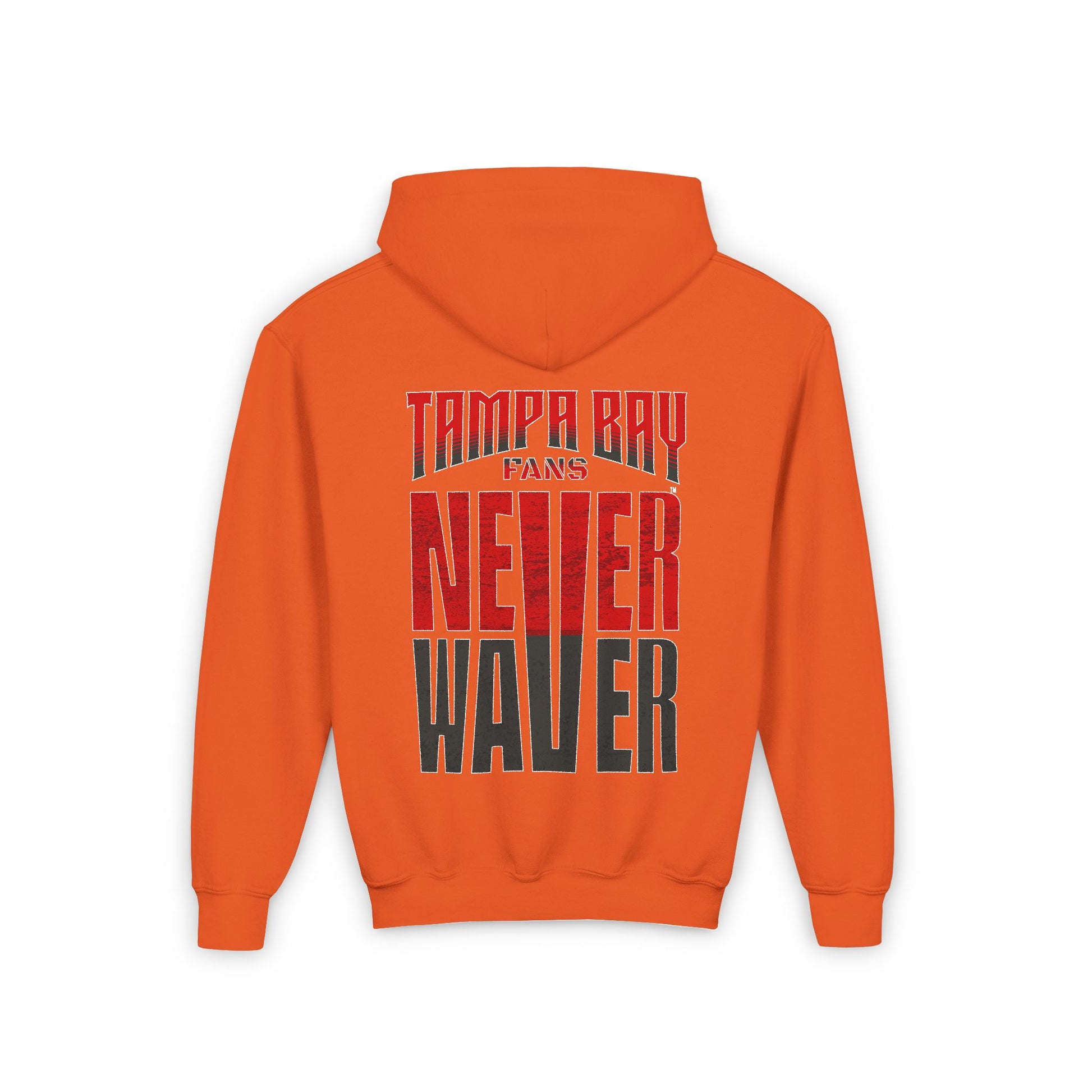 Youth Heavy Blend Hooded Sweatshirt - Never Waver Tampa Bay Fans - Never Waver