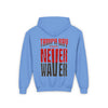 Youth Heavy Blend Hooded Sweatshirt - Never Waver Tampa Bay Fans - Never Waver