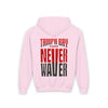 Youth Heavy Blend Hooded Sweatshirt - Never Waver Tampa Bay Fans - Never Waver