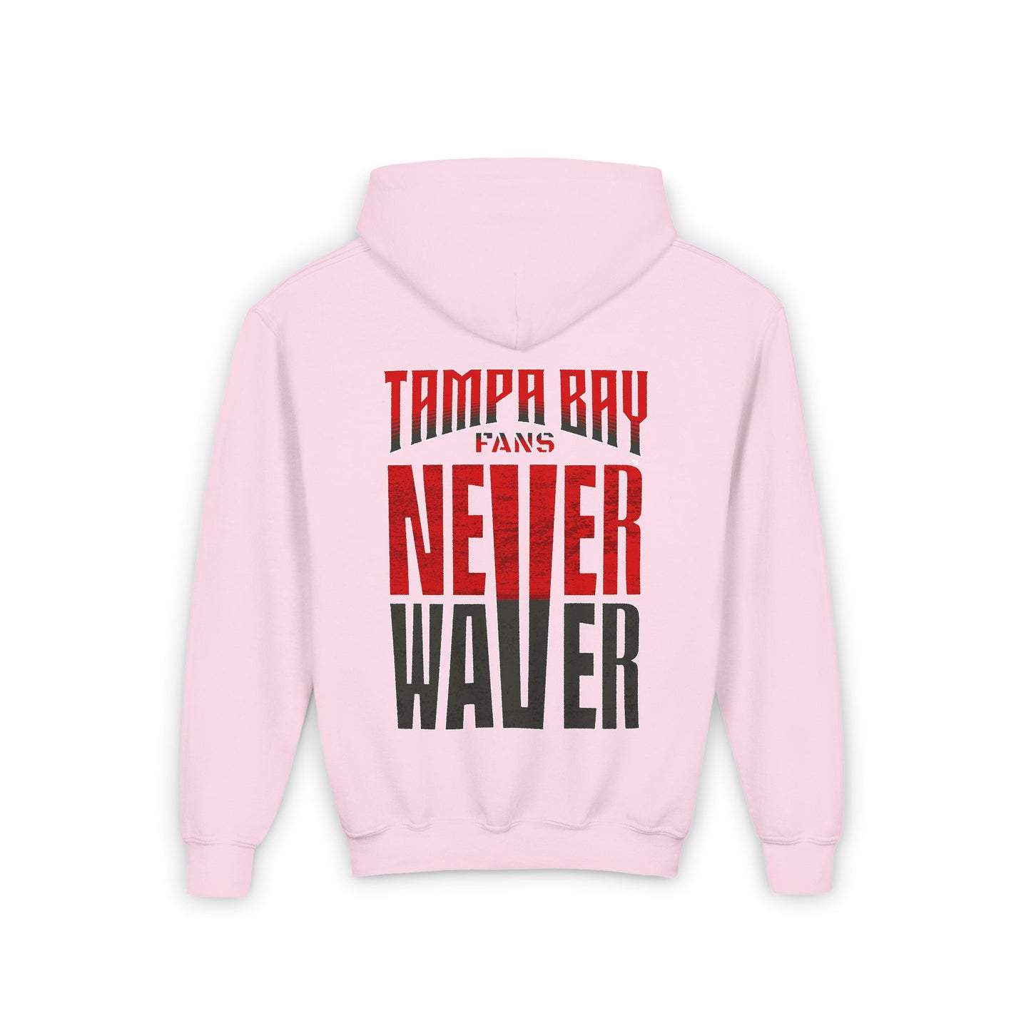 Youth Heavy Blend Hooded Sweatshirt - Never Waver Tampa Bay Fans - Never Waver