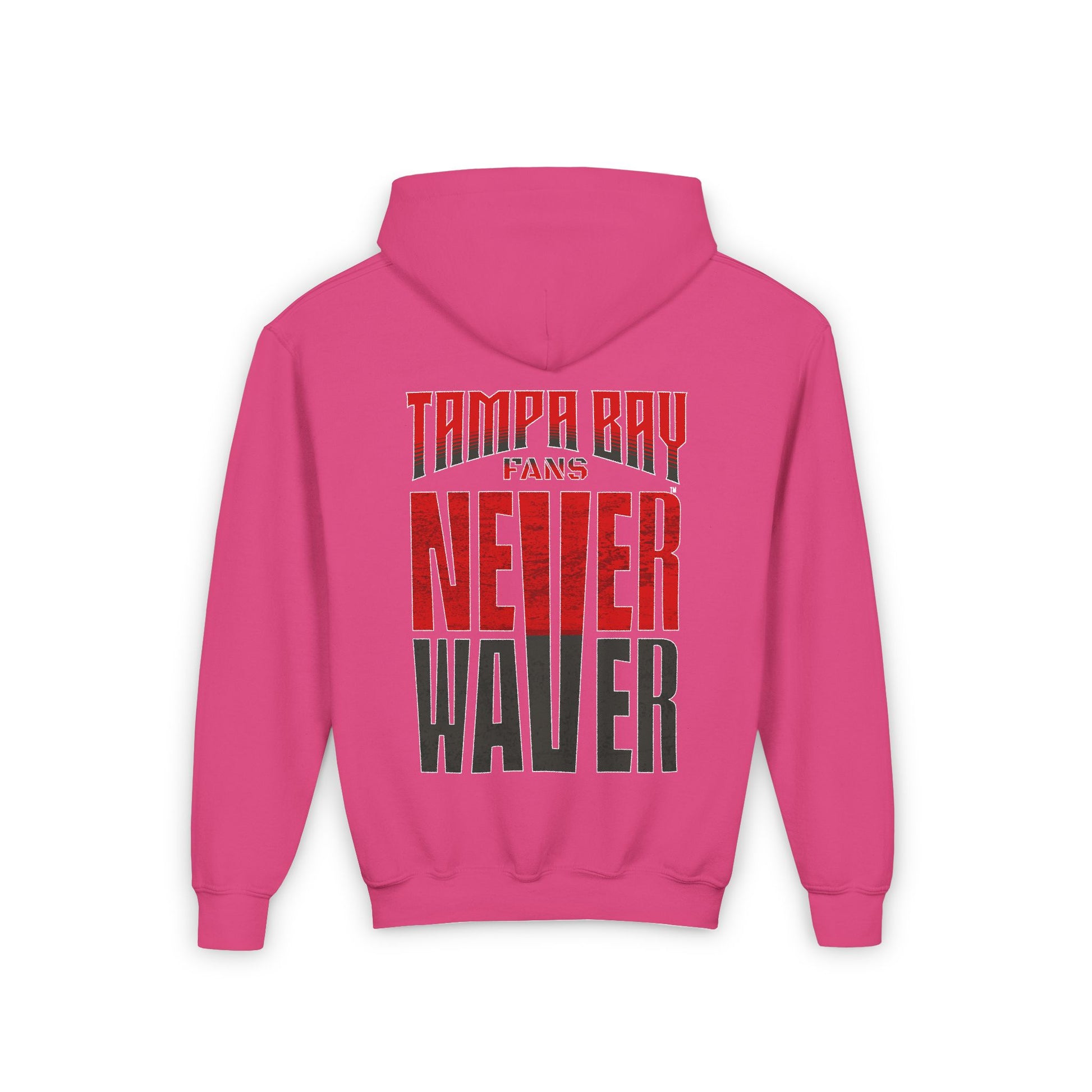 Youth Heavy Blend Hooded Sweatshirt - Never Waver Tampa Bay Fans - Never Waver
