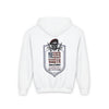 Youth Heavy Blend Hoodie - "Never Waver America" Motivational Sweatshirt - Never Waver