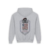 Youth Heavy Blend Hoodie - "Never Waver America" Motivational Sweatshirt - Never Waver