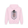 Youth Heavy Blend Hoodie - "Never Waver America" Motivational Sweatshirt - Never Waver