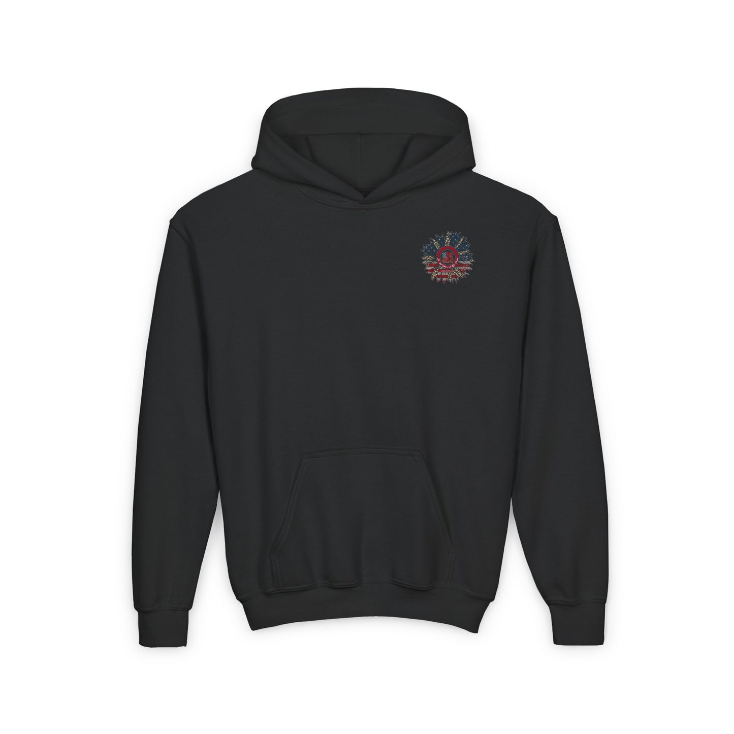 Youth Heavy Blend Hoodie - " Never Waver Be Red White and- A Little Bougie" Motivational Sweatshirt - Never Waver