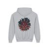 Youth Heavy Blend Hoodie - " Never Waver Be Red White and- A Little Bougie" Motivational Sweatshirt - Never Waver