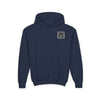 Youth Heavy Blend Hoodie - "NEVER WAVER Be The Light Design" Motivational Sweatshirt - Never Waver