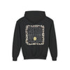 Youth Heavy Blend Hoodie - "NEVER WAVER Be The Light Design" Motivational Sweatshirt - Never Waver