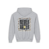 Youth Heavy Blend Hoodie - "NEVER WAVER Be The Light Design" Motivational Sweatshirt - Never Waver