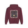Youth Heavy Blend Hoodie - "NEVER WAVER Be The Light Design" Motivational Sweatshirt - Never Waver